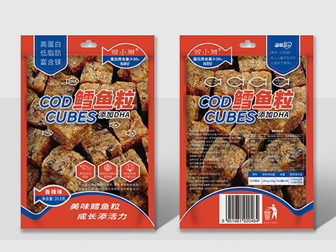 鳕鱼粒香辣味包装设计