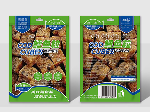 鳕鱼粒海苔味包装设计