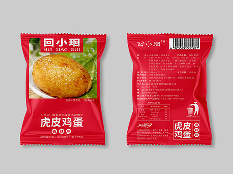 虎皮鸡蛋红色包装设计