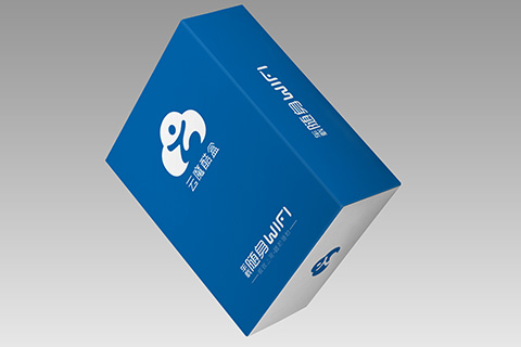 随身WIFI蓝色包装设计